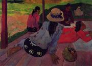 Paul Gauguin Afternoon Rest, Siesta USA oil painting artist